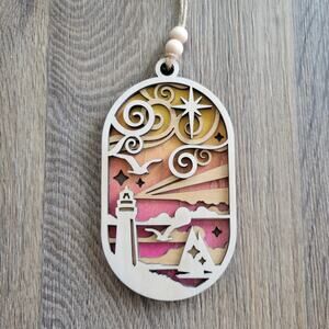 Lighthouse Christmas Ornament Blue Varient